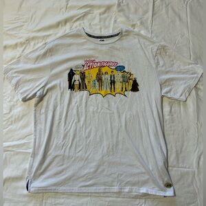 Star Wars 45th Anniversary Vintage Action Figures White T Shirt Mens XL